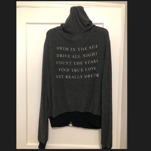 Wildfox Hooded Sweatshirt Size L